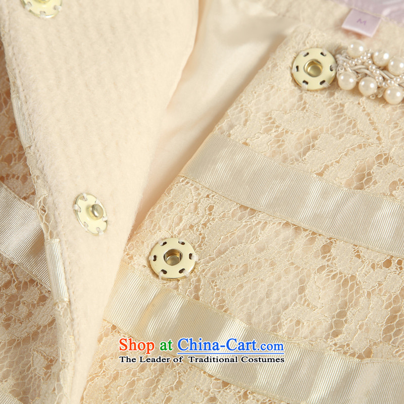 Take the us dream of the 2014 autumn and winter South New petals under the streaks stitching gross overcoats EA4G156? Light yellow 05 M, South Meng (nemow) , , , shopping on the Internet