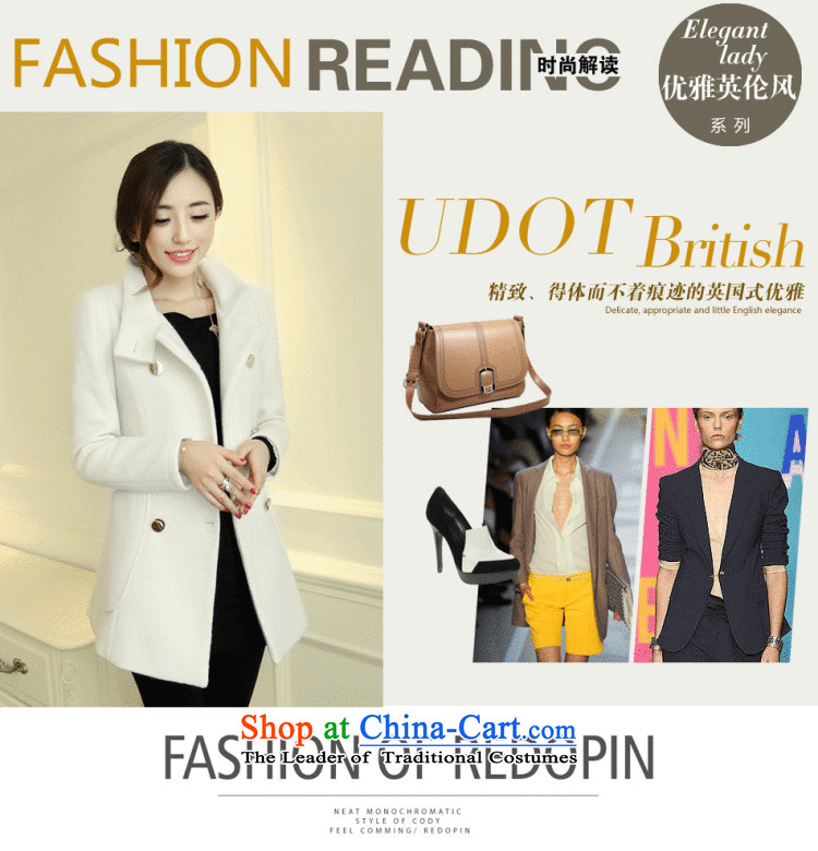 The world of Kam won the British Yuet-double-Sau San video thin temperament elegant suit coats m White winter wind jacket women small-Korean version of the new to the firs) White S picture, prices, brand platters! The elections are supplied in the national character of distribution, so action, buy now enjoy more preferential! As soon as possible.