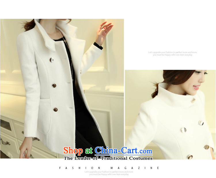 The world of Kam won the British Yuet-double-Sau San video thin temperament elegant suit coats m White winter wind jacket women small-Korean version of the new to the firs) White S picture, prices, brand platters! The elections are supplied in the national character of distribution, so action, buy now enjoy more preferential! As soon as possible.