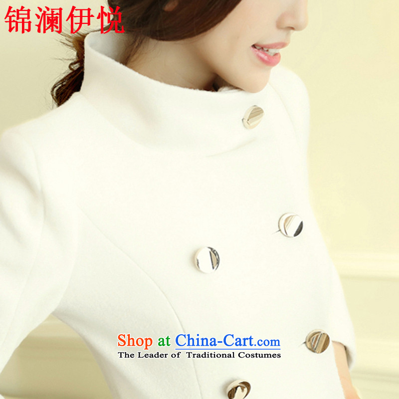 The world of Kam won the British Yuet-double-Sau San video thin temperament elegant suit coats m White winter wind jacket women small-Korean version of the new shanshan the same model to white , Kam World of Yue , , , shopping on the Internet