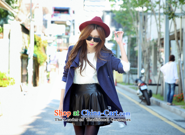 Korea has the Korean version of the Dag Hammarskjöld yi 2015 winter clothing new women's solid color Sau San stitching IG3497 jacket?(6) gross blue L picture, prices, brand platters! The elections are supplied in the national character of distribution, so action, buy now enjoy more preferential! As soon as possible.