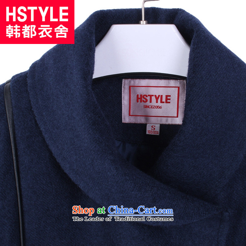 Korea has the Korean version of the Dag Hammarskjöld yi 2015 winter clothing new women's solid color Sau San stitching IG3497 jacket?(6) gross blue , L, Korea has Yi Homes , , , shopping on the Internet