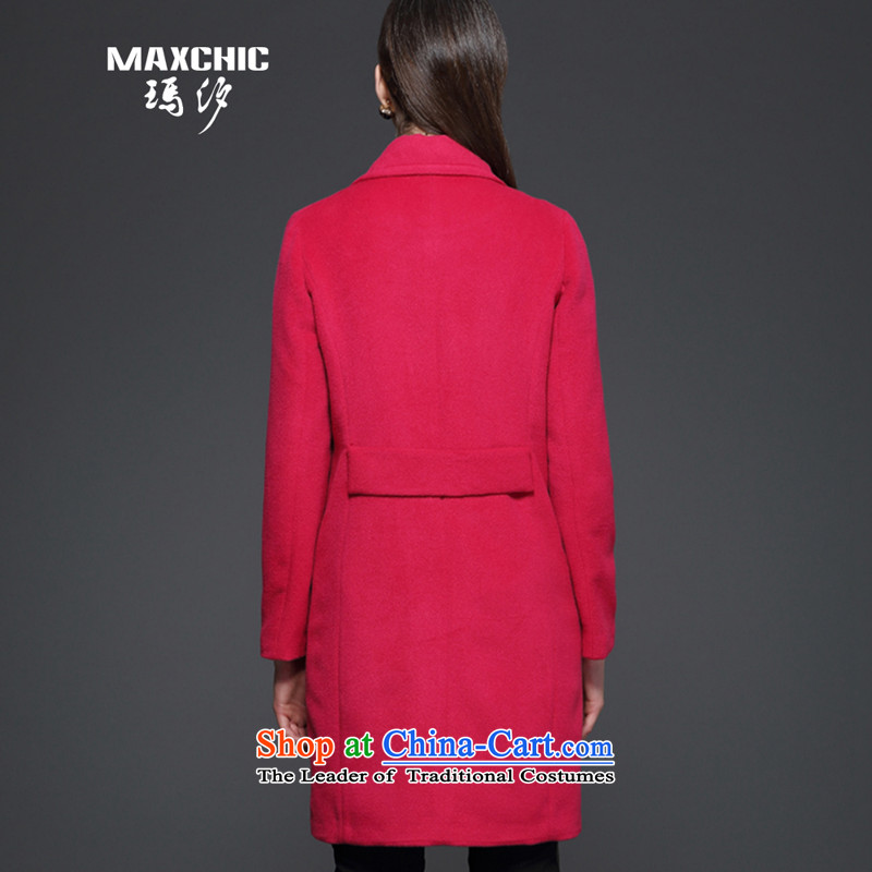 Marguerite Hsichih maxchic 2015 autumn and winter woolen coats female double-double-ming-bag lapel long-sleeved coats female 13562 gross? The Red XXL, PRINCESS (maxchic Hsichih) , , , shopping on the Internet