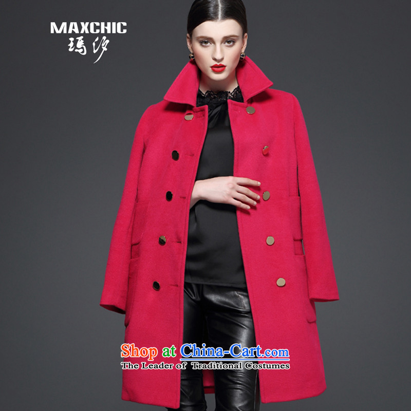 Marguerite Hsichih maxchic 2015 autumn and winter woolen coats female double-double-ming-bag lapel long-sleeved coats female 13562 gross? The Red XXL, PRINCESS (maxchic Hsichih) , , , shopping on the Internet