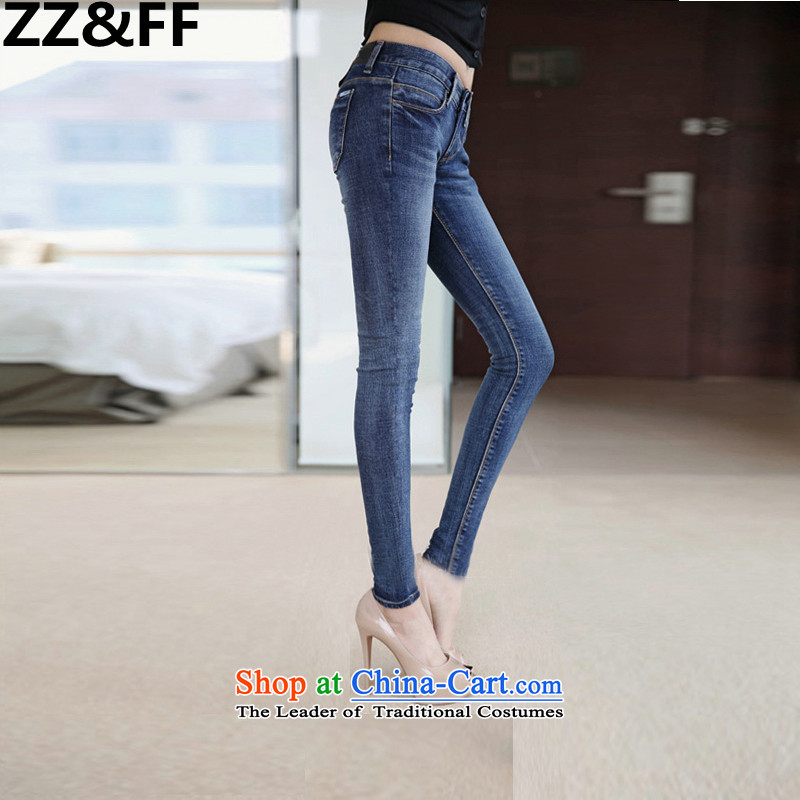 Install the latest Autumn 2015 Zz&ff) to increase the burden of thick mm maximum 200 women who are video decode thin Jeans Wear pants length pants color picture 40,ZZ&FF,,, shopping on the Internet