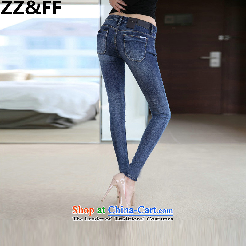 Install the latest Autumn 2015 Zz&ff) to increase the burden of thick mm maximum 200 women who are video decode thin Jeans Wear pants length pants color picture 40,ZZ&FF,,, shopping on the Internet