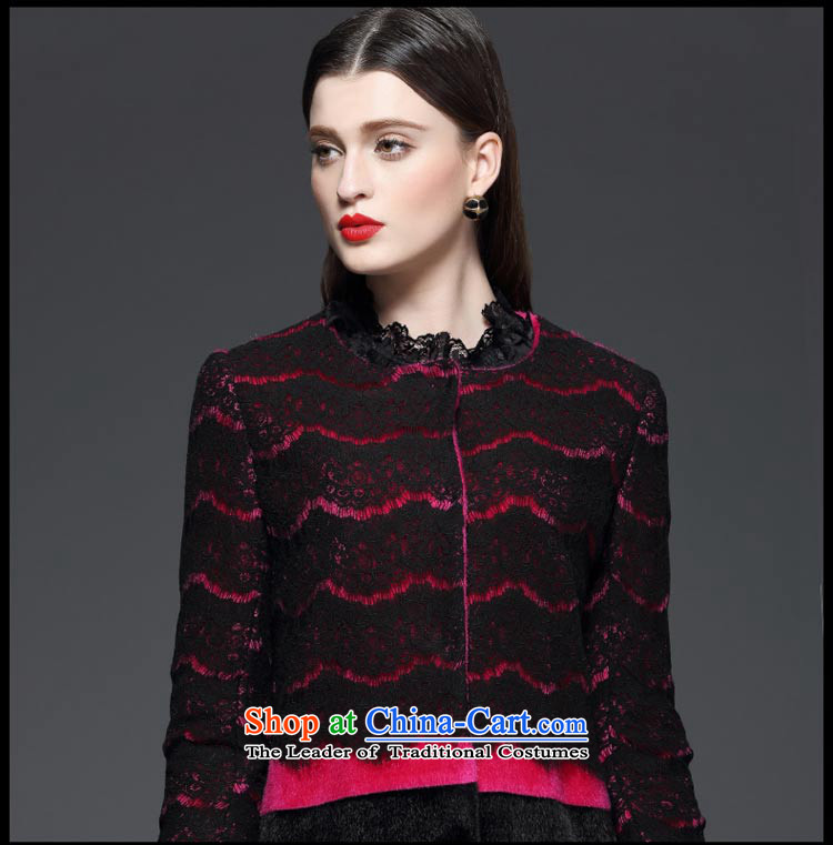 Marguerite Hsichih maxchic 2015 autumn and winter, long-sleeved jacket round-neck collar wool knocked color spell lace in long coats of $13322 Female better? red XL Photo, prices, brand platters! The elections are supplied in the national character of distribution, so action, buy now enjoy more preferential! As soon as possible.