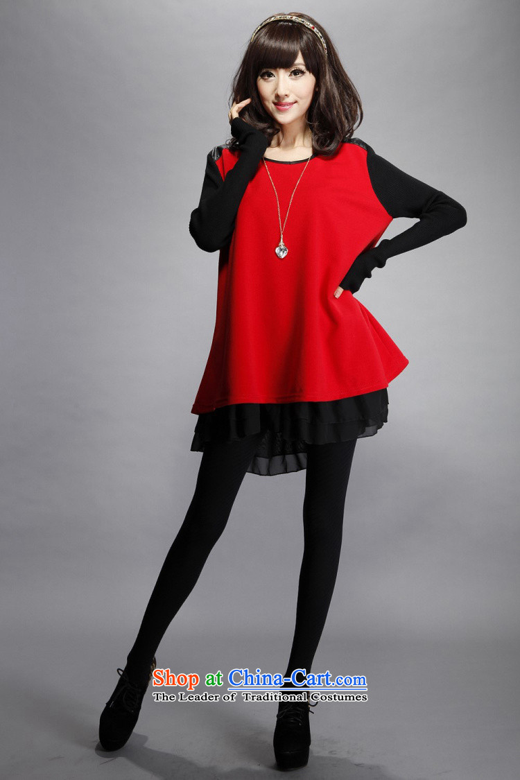 The first new paragraph 2015 fall short Korean large relaxd dress thick sister dresses red XL Photo, prices, brand platters! The elections are supplied in the national character of distribution, so action, buy now enjoy more preferential! As soon as possible.