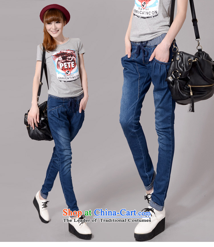 Install the latest Autumn 2015 Zz&ff of autumn and winter large female thick MM stitching Harlan jeans female to increase the burden of Pants color photo of 200 XXL picture, prices, brand platters! The elections are supplied in the national character of distribution, so action, buy now enjoy more preferential! As soon as possible.