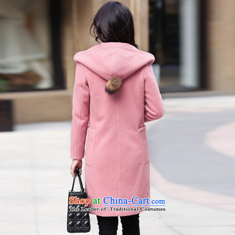 About Li Sze 2015 autumn and winter coats new? The Girl in the body of the decoration gross coats jacket female YLS8523? pink L suitable for 110, approximately around 922.747 Li Sze shopping on the Internet has been pressed.