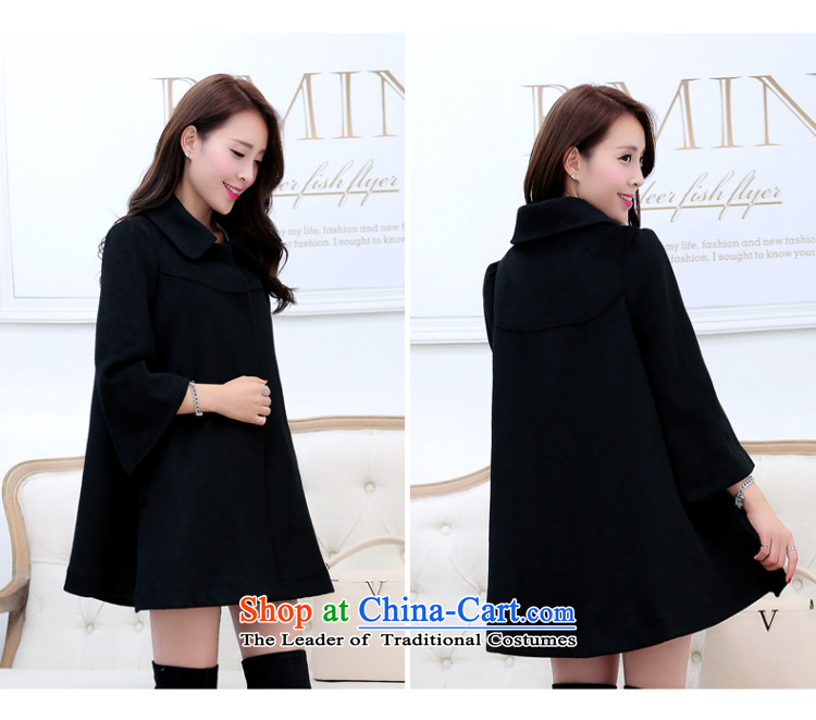2015 Autumn and winter Zz&ff new Korean female jacket thick mm loose to intensify in the plush a wool coat elegant black M picture, prices, brand platters! The elections are supplied in the national character of distribution, so action, buy now enjoy more preferential! As soon as possible.