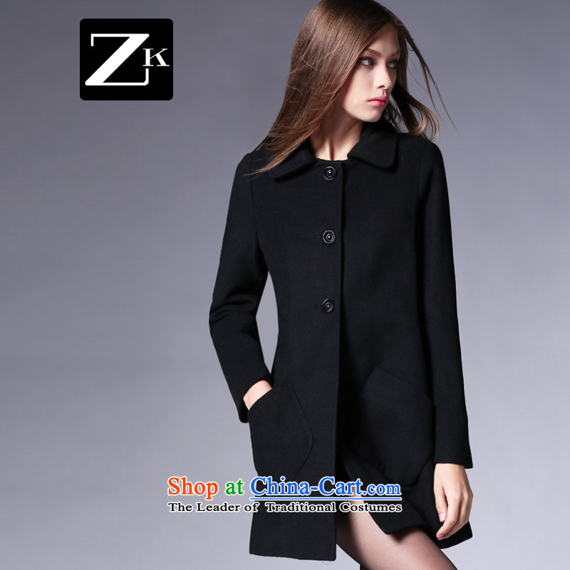 Zk Western women 2015 Fall/Winter Collections new suit for girls in gross? jacket long coats gross? a wool coat red L,zk,,, shopping on the Internet
