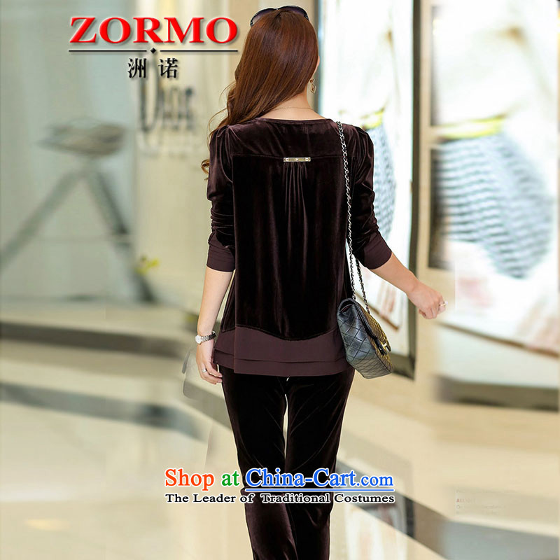  The Korean version of the female ZORMO autumn and winter, thick mm to xl velvet Sports & Leisure package chocolate XXXL 145-165 catty ,ZORMO,,, shopping on the Internet