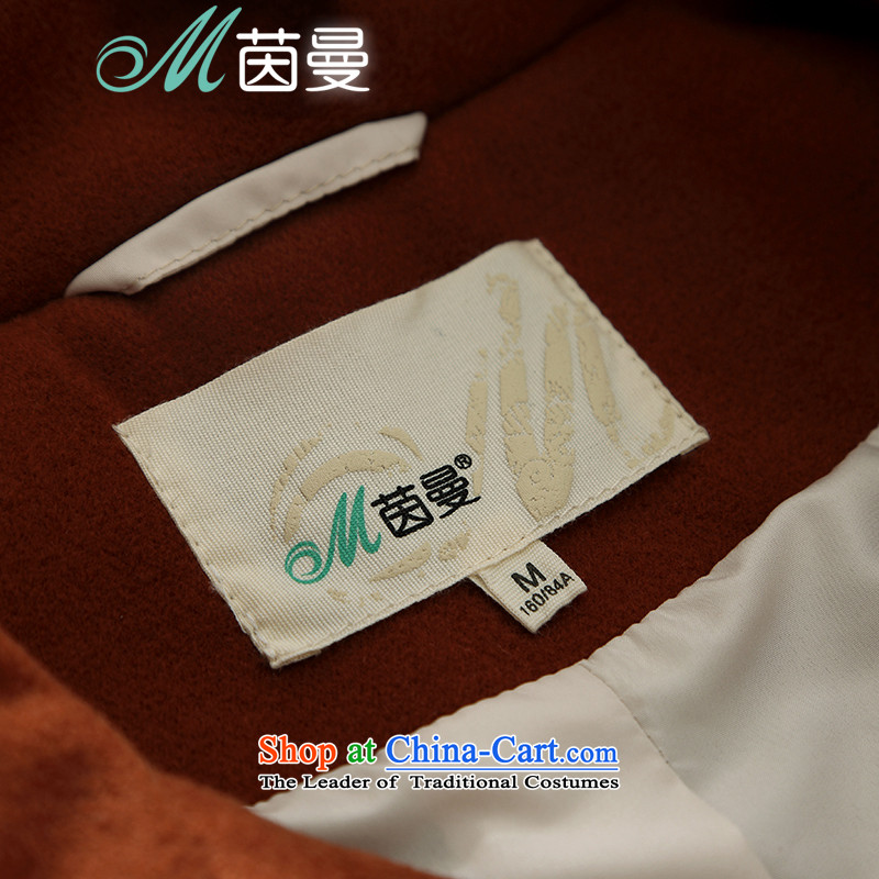 Athena Chu Cayman 2014 winter clothing new arts skin stitched wool collar in long jacket (8443200723)?- Warm Orange S, Athena Chu (INMAN, DIRECTOR) , , , shopping on the Internet