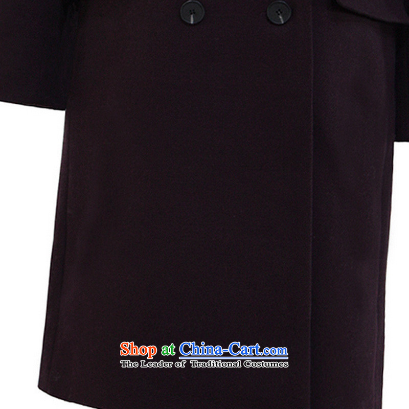 The Korean version of winter thickened XZOO2015 medium to long term)?? coats girl child wool coat 8302-5  s,xzoo,,, deep purple shopping on the Internet