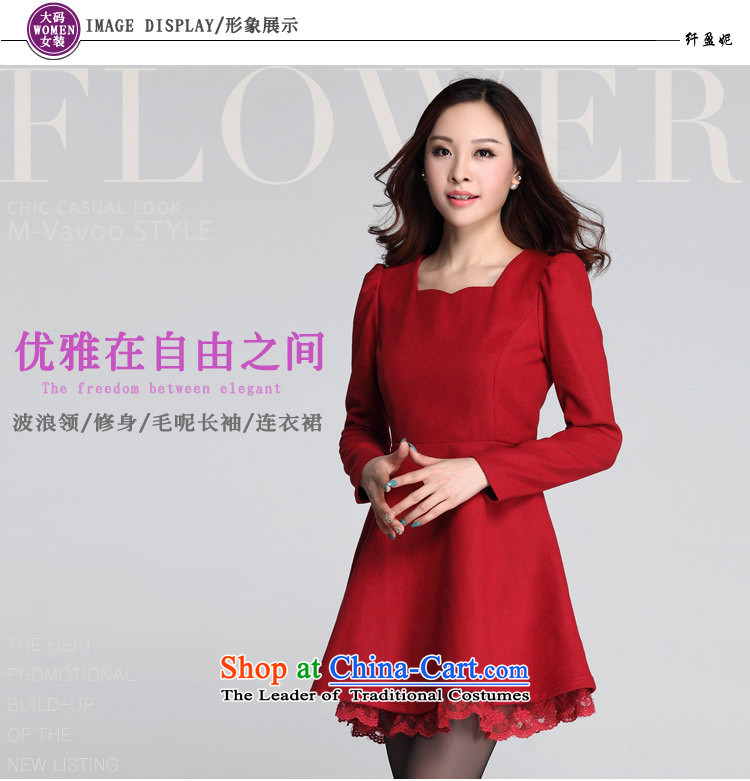 Xl thick people women 2015 waves for new graphics thin autumn and winter Sau San replacing elegance is sister gross? long-sleeved dresses red 170-185 4XL catty picture, prices, brand platters! The elections are supplied in the national character of distribution, so action, buy now enjoy more preferential! As soon as possible.