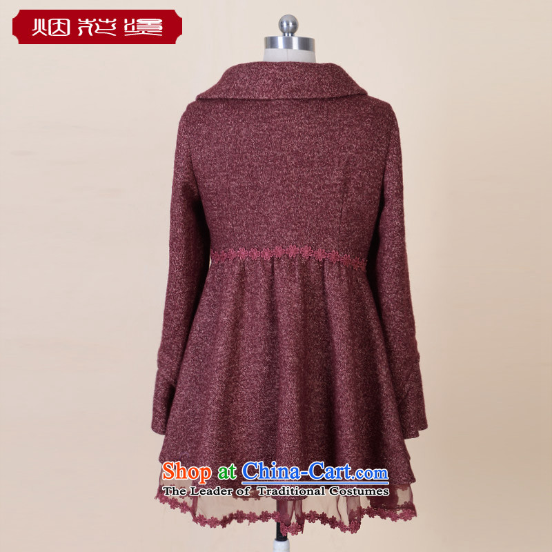 Fireworks Hot Winter 2015 new women's European root yarn stitching temperament gross? I should be grateful if you would have decreased by red jacket XL, fireworks hot spot shopping on the Internet has been pressed.