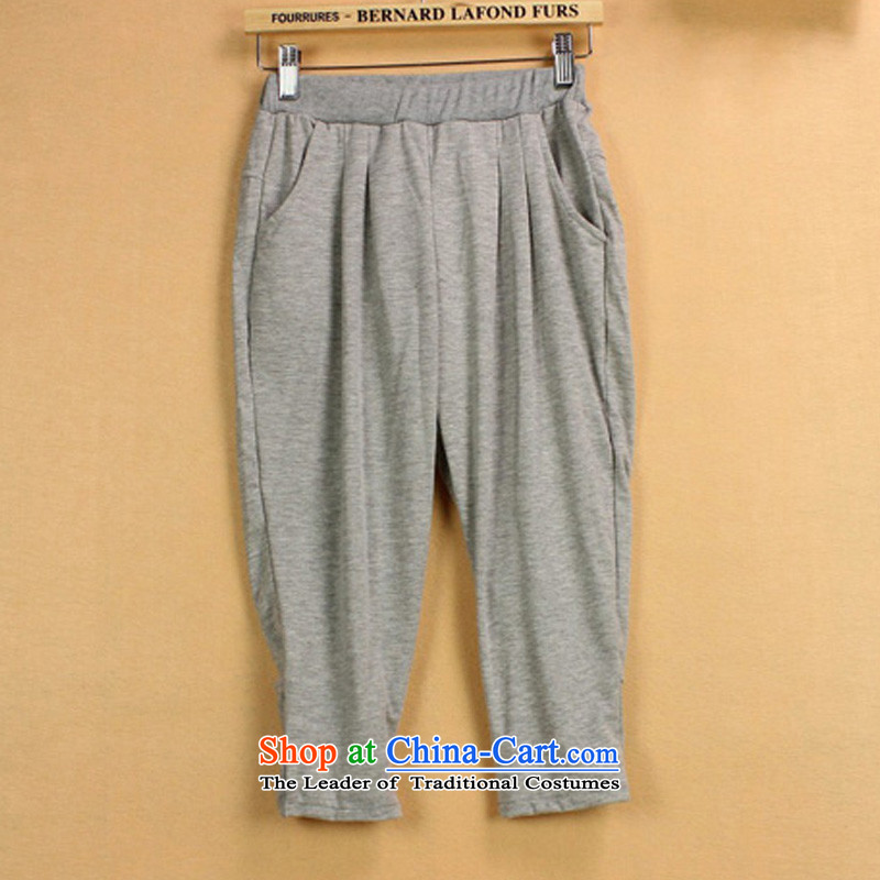 Special emphasis to xl sister female thick mm summer video thin fifth leisure pants _994.1 Light Gray4XL