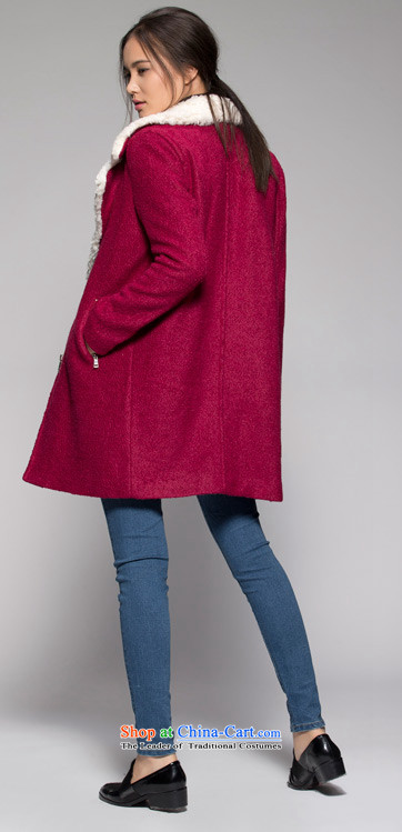 The weekend winter Lamb Wool Velvet large lapel a wool coat 14023417709 wine red 165/38/M picture, prices, brand platters! The elections are supplied in the national character of distribution, so action, buy now enjoy more preferential! As soon as possible.