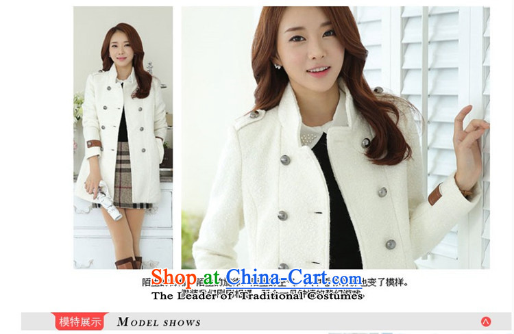 Temperature, 2015 autumn and winter larger women in long double-Sau San leisure gross a wool coat jacket female white S picture, prices, brand platters! The elections are supplied in the national character of distribution, so action, buy now enjoy more preferential! As soon as possible.