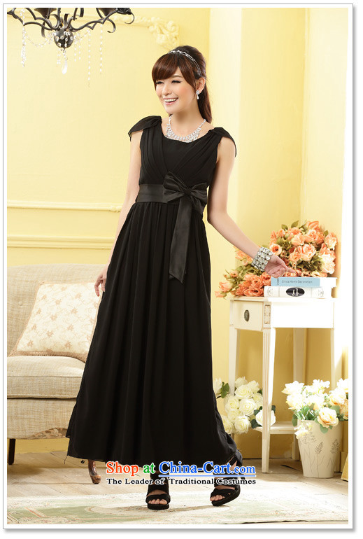 Xl Women 2015 new Western Palace dinner appointment black shoulder thin waist thick mm extension of pure color small evening dresses to drag the skirt pink large pictures are code 90-120 catty, prices, brand platters! The elections are supplied in the national character of distribution, so action, buy now enjoy more preferential! As soon as possible.