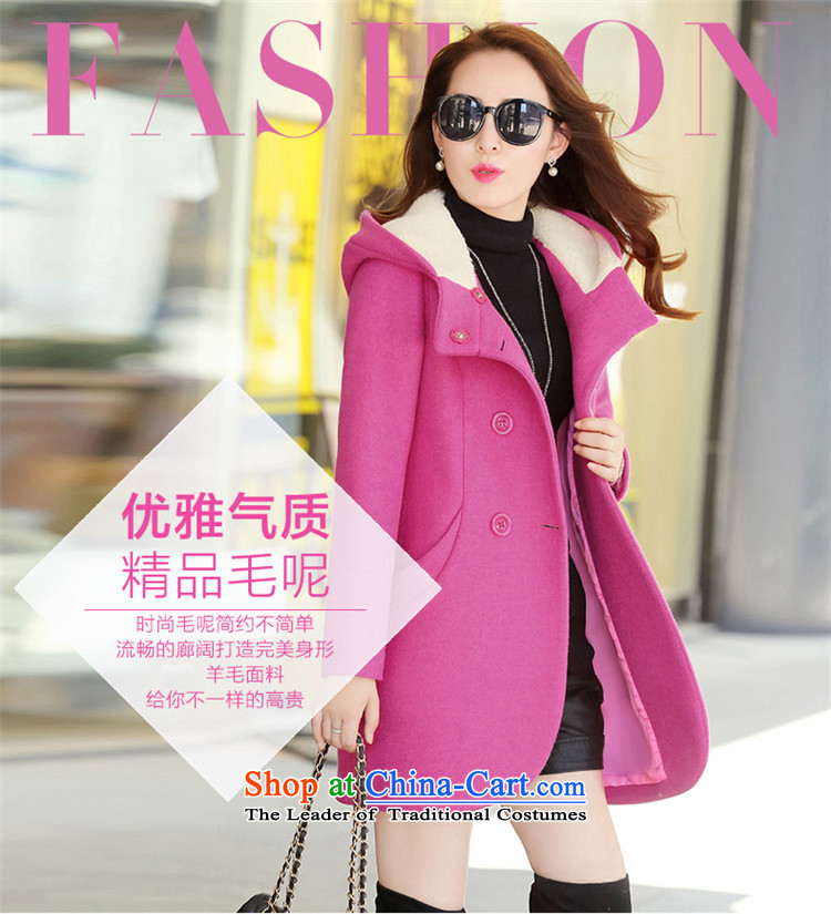 Qian Yi Li Ren 2015 Fall/Winter Collections new Korean double-windbreaker thick larger gross girls jacket? Long wild wool a wool coat female M pictures, Q3 gray price, brand platters! The elections are supplied in the national character of distribution, so action, buy now enjoy more preferential! As soon as possible.
