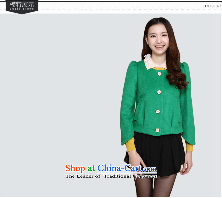 Three exquisite Sau San Video Thin Multimedia minimalist-elegant pure color wild short coats female green L/165/88a picture, prices, brand platters! The elections are supplied in the national character of distribution, so action, buy now enjoy more preferential! As soon as possible.