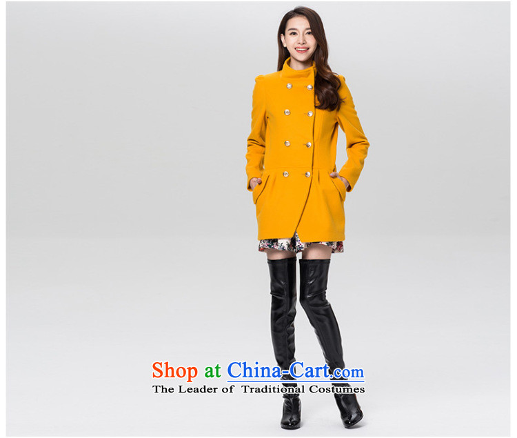 3 Color Classic double-style small elegant collar pure colors in the wild long coat female red Xl/170/92a picture, prices, brand platters! The elections are supplied in the national character of distribution, so action, buy now enjoy more preferential! As soon as possible.