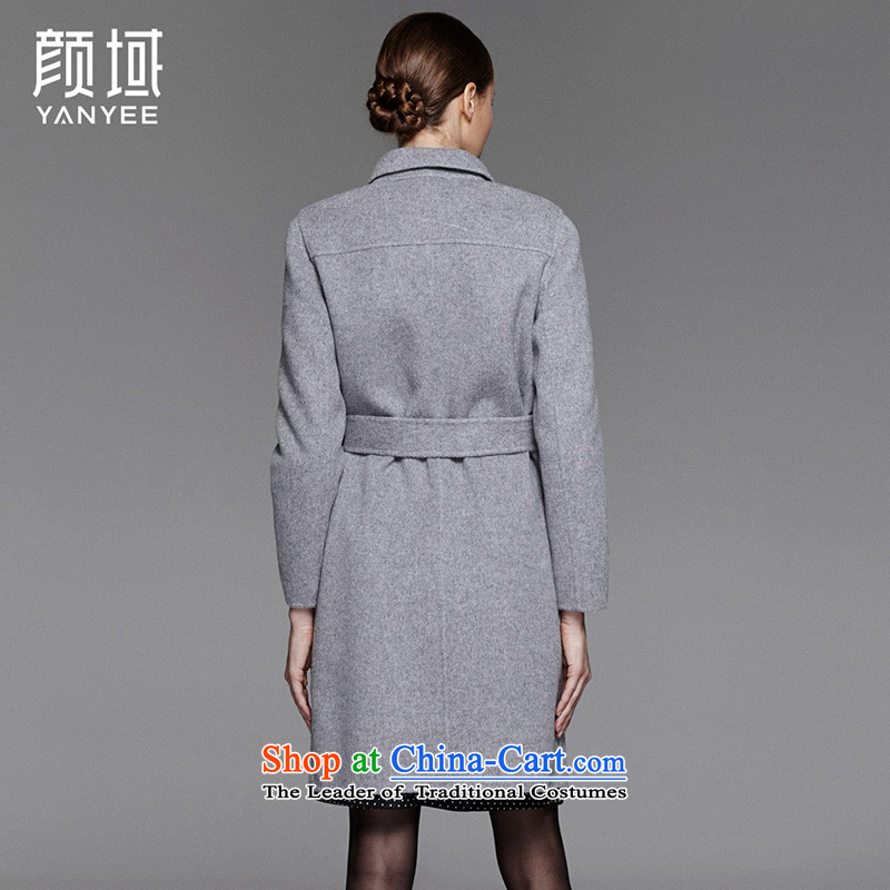 Mr NGAN domain 2015 autumn and winter large new women's temperament elegant wool coat in the medium to long term, we double-sided 04W4585 gross? Jacket Light Gray Ngan domain (YANYEE M/38,) , , , shopping on the Internet