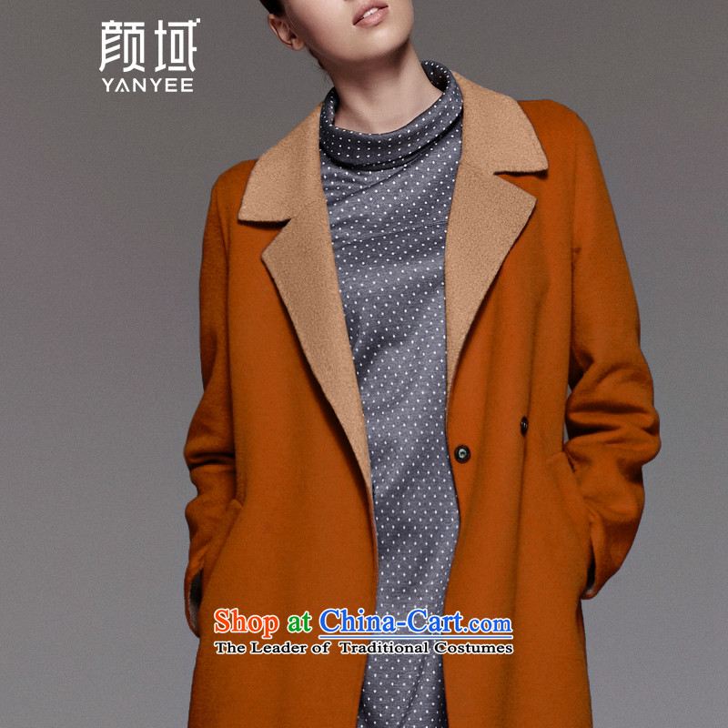Mr NGAN domain 2015 autumn and winter large female temperament. Long woolen coat Korean jacket 04W4594 duplex gross? orange S/36, Ngan domain (YANYEE) , , , shopping on the Internet