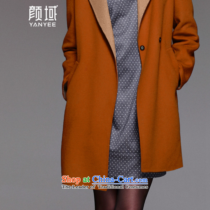 Mr NGAN domain 2015 autumn and winter large female temperament. Long woolen coat Korean jacket 04W4594 duplex gross? orange S/36, Ngan domain (YANYEE) , , , shopping on the Internet