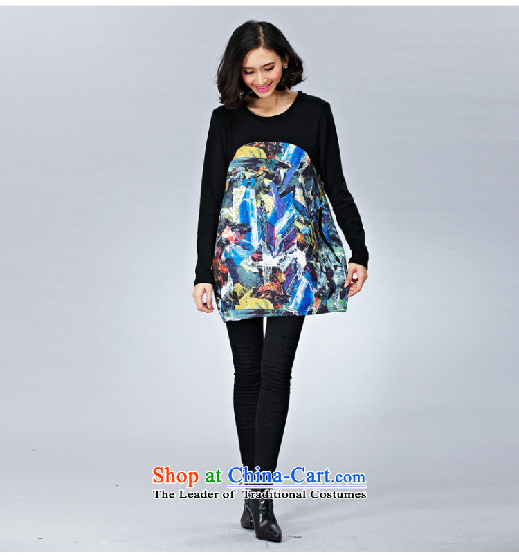 The Eternal Sau 2014 autumn and winter new large western digital printing with long-sleeved dresses worn alone, forming the black XL Photo, prices, brand platters! The elections are supplied in the national character of distribution, so action, buy now enjoy more preferential! As soon as possible.