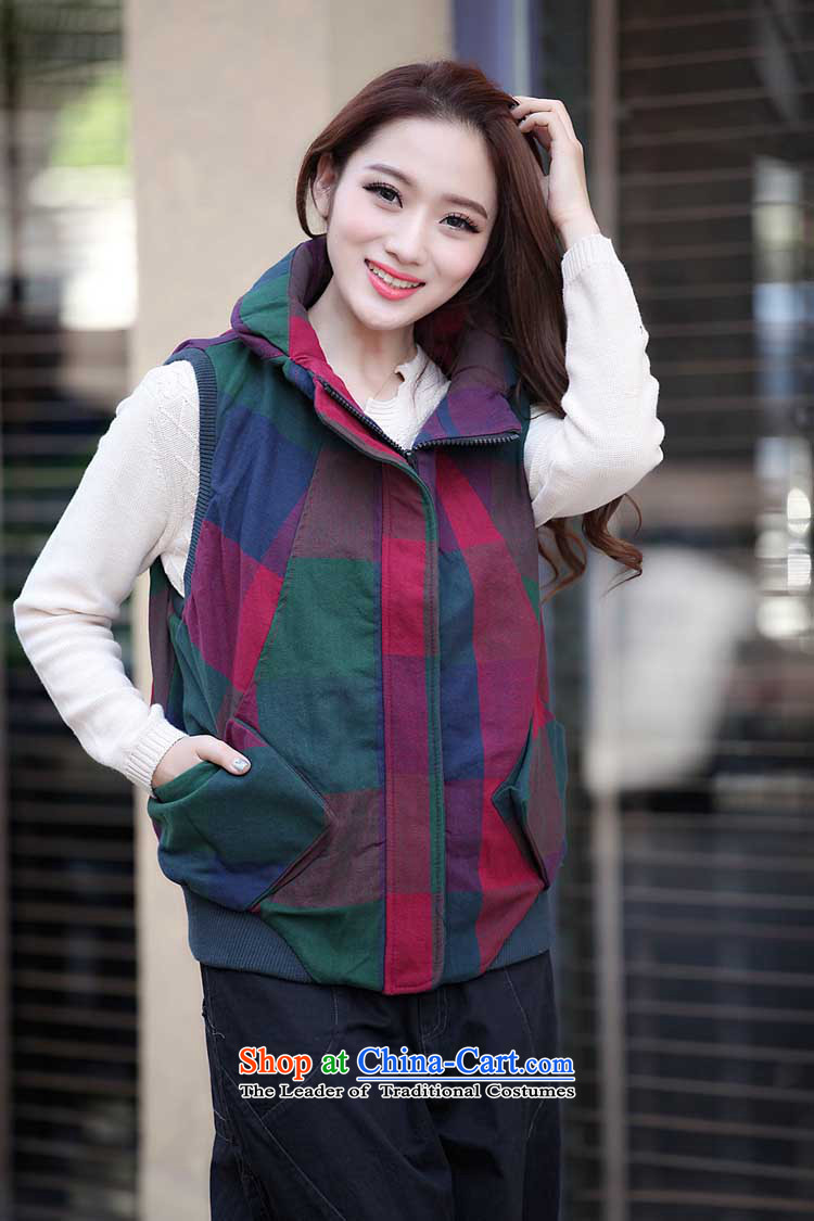 The sea route to spend the new personality crop grid sleeveless jacket 4135-1 large green tartan 3XL picture, prices, brand platters! The elections are supplied in the national character of distribution, so action, buy now enjoy more preferential! As soon as possible.