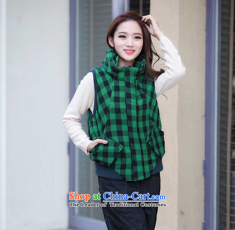 The sea route to spend the new personality crop grid sleeveless jacket 4135-1 large green tartan 3XL picture, prices, brand platters! The elections are supplied in the national character of distribution, so action, buy now enjoy more preferential! As soon as possible.