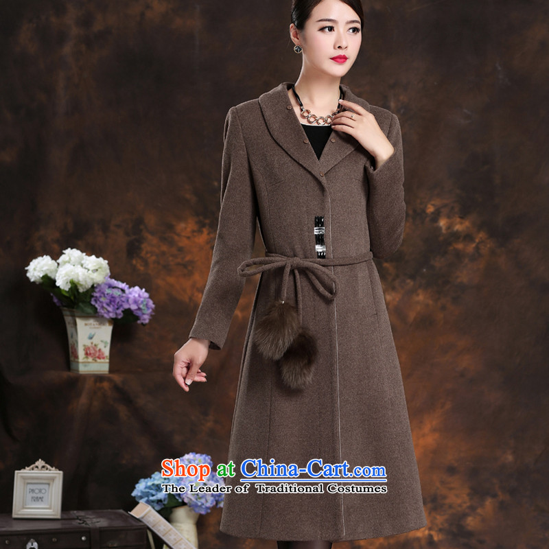 Ancient Andean imported large fox gross for XL Graphics thin High wool Sau San lint-free woolen coat female jacket long jacket coat for women and in the Andean coca XXXL, color (GUDISI) , , , shopping on the Internet