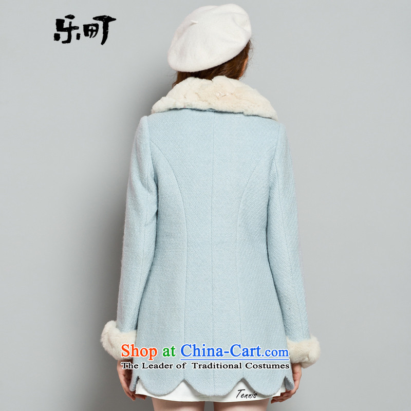 Lok-machi 2015 winter clothing new date of women's gross for coats blue , L, and sweet-machi , , , shopping on the Internet