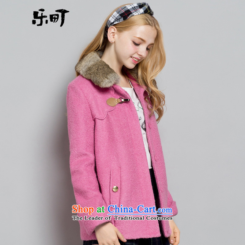Lok-machi 2015 winter clothing new date of female lapel ceramic CWBB44302 jacket aubergine , M? Lok-machi , , , shopping on the Internet