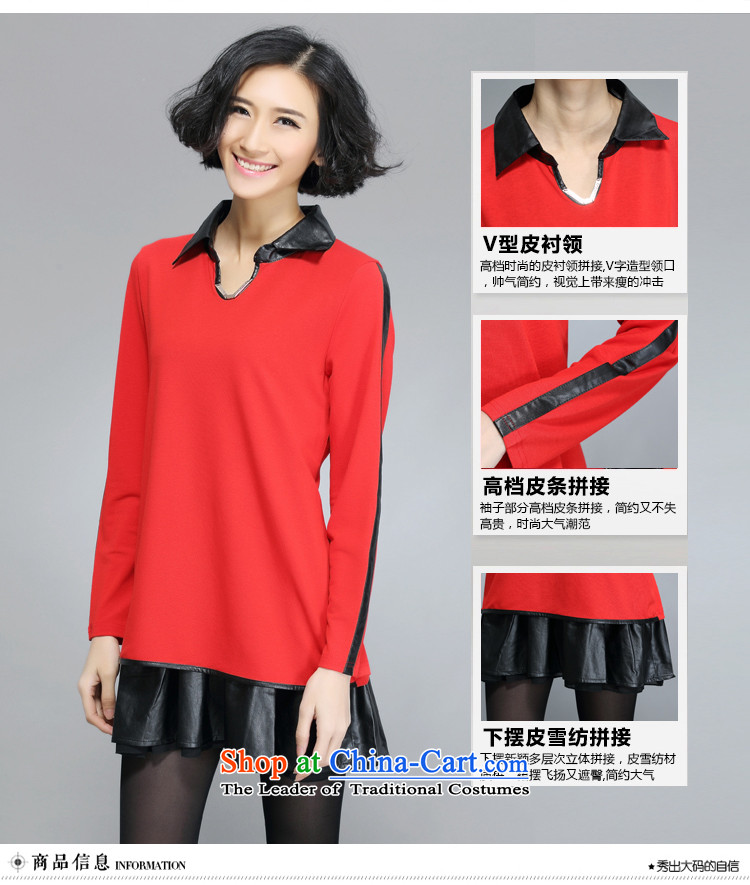 Sarah ya 2015 new ultra large leather lining for spell code series 0357 skirt red 3XL picture, prices, brand platters! The elections are supplied in the national character of distribution, so action, buy now enjoy more preferential! As soon as possible.