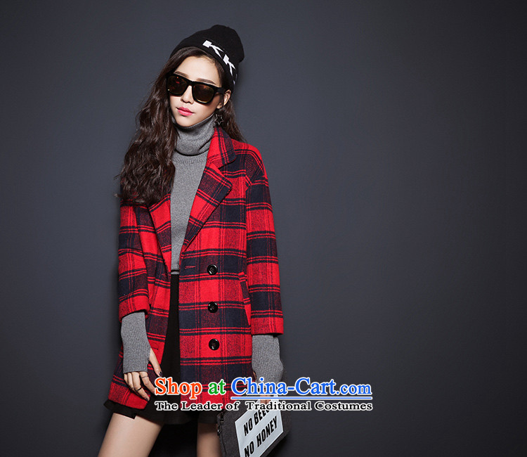 (Non-dual 12 7- Pearl Gross 2015 winter coats? the new Scottish tartan coats of female red L code - Casual version picture, prices, brand platters! The elections are supplied in the national character of distribution, so action, buy now enjoy more preferential! As soon as possible.