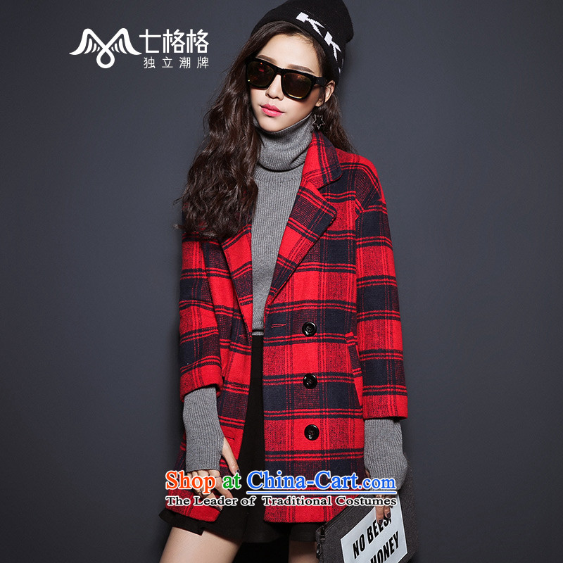 (Non-dual 12 7- Pearl Gross 2015 winter coats? the new Scottish tartan coats of female red L - Leisure, 7) , , , (OTHERMIX Princess Returning Pearl shopping on the Internet