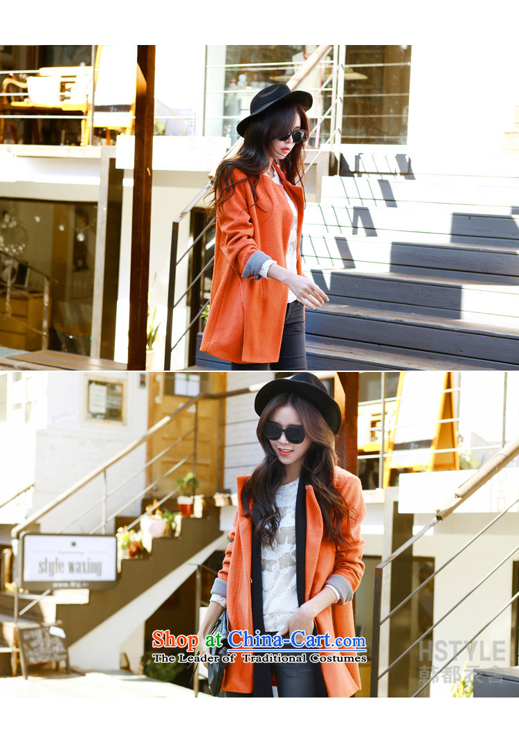 Korea has the Korean version of the Dag Hammarskjöld yi 2015 winter clothing new for women and a mock-neck stitching graphics thin coat JH3500 gross? restaurant red-orange L picture, prices, brand platters! The elections are supplied in the national character of distribution, so action, buy now enjoy more preferential! As soon as possible.