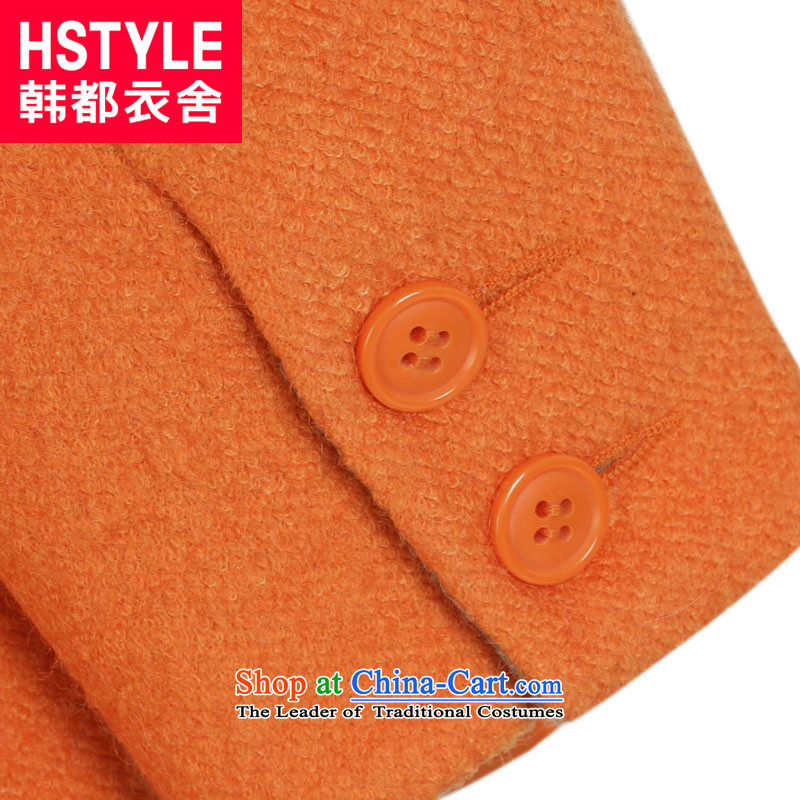 Korea has the Korean version of the Dag Hammarskjöld yi 2015 winter clothing new for women and a mock-neck stitching graphics thin coat JH3500 gross? restaurant red-orange , L, Korea has Yi Homes , , , shopping on the Internet