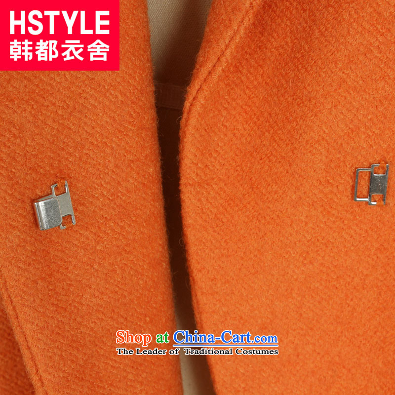 Korea has the Korean version of the Dag Hammarskjöld yi 2015 winter clothing new for women and a mock-neck stitching graphics thin coat JH3500 gross? restaurant red-orange , L, Korea has Yi Homes , , , shopping on the Internet