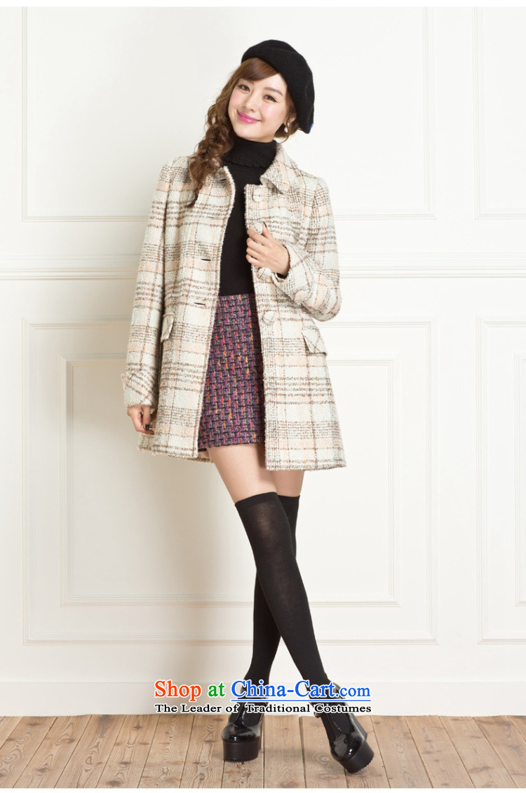 Lok-machi 2015 winter clothing new date of female plaid tether rabbit hair for coats C1AA34203 copper-colored M pictures, prices, brand platters! The elections are supplied in the national character of distribution, so action, buy now enjoy more preferential! As soon as possible.