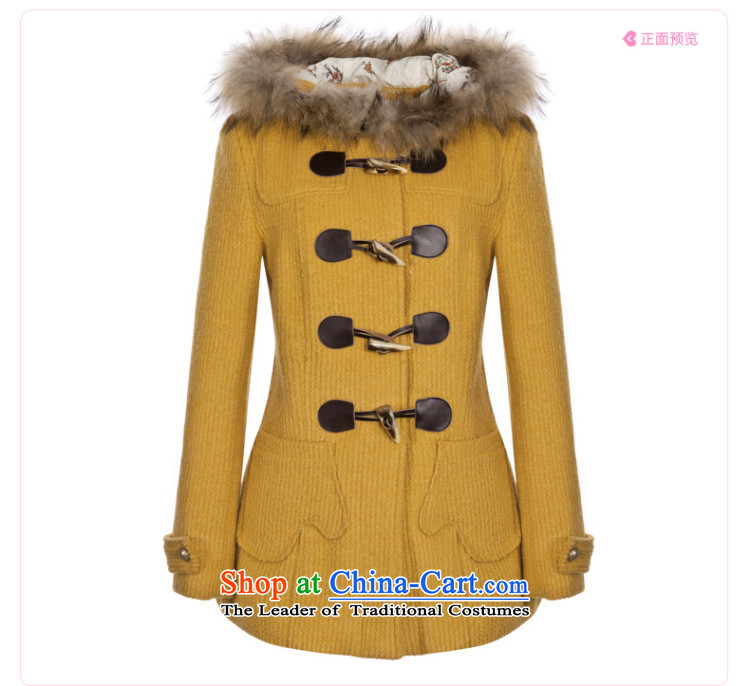 Lok-machi 2015 winter clothing new date of women who are detained leather jacket C1AA34305 gross? yellow L picture, prices, brand platters! The elections are supplied in the national character of distribution, so action, buy now enjoy more preferential! As soon as possible.