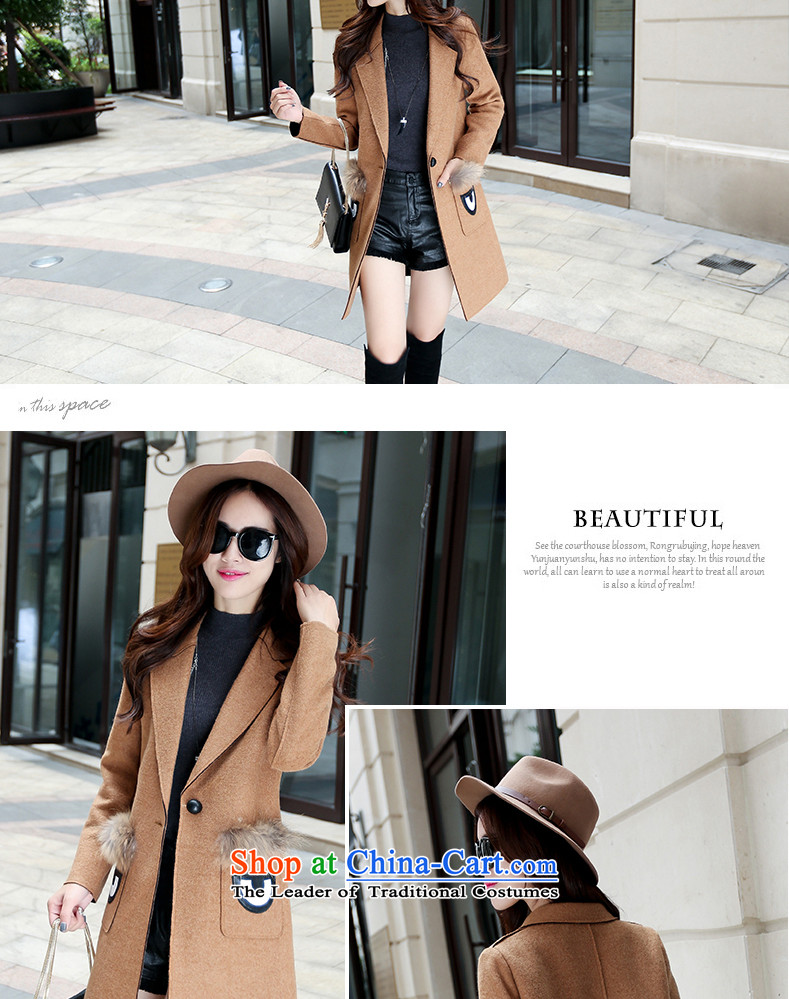 Fresh air in the autumn and winter 2015 new gross female Korean jacket? In the long hair? female pink coat M picture, prices, brand platters! The elections are supplied in the national character of distribution, so action, buy now enjoy more preferential! As soon as possible.