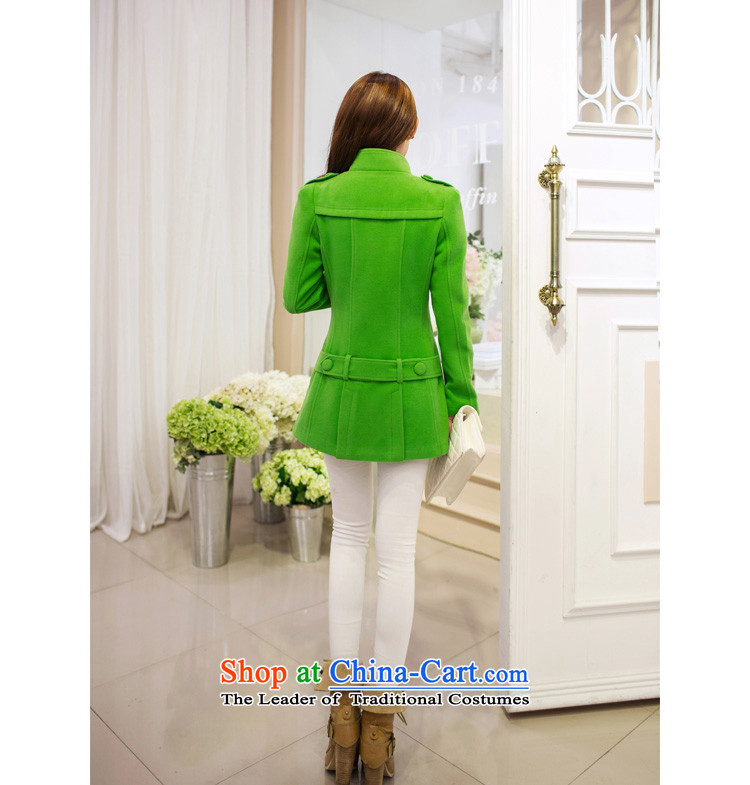 Michelle Gellar of gross? 2014 Autumn load female Coat new Korean fashion ladies Sau San OL temperament in thin long graphics)? sub-jacket coat the green female M picture, prices, brand platters! The elections are supplied in the national character of distribution, so action, buy now enjoy more preferential! As soon as possible.