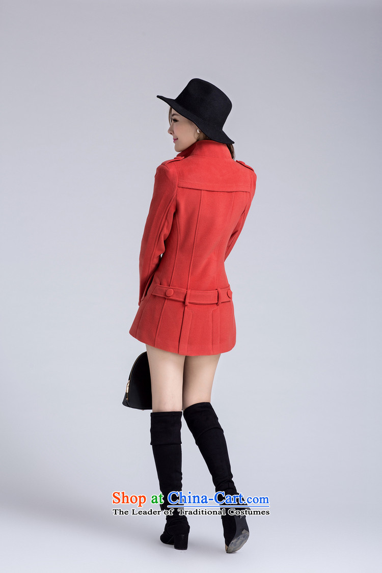 The world of Kam Yuet autumn and winter load new female lapel Sau San video thin double-gross a wool coat wind jacket suit Korean sweet gentlewoman temperament OL ORANGE L photo, prices, brand platters! The elections are supplied in the national character of distribution, so action, buy now enjoy more preferential! As soon as possible.
