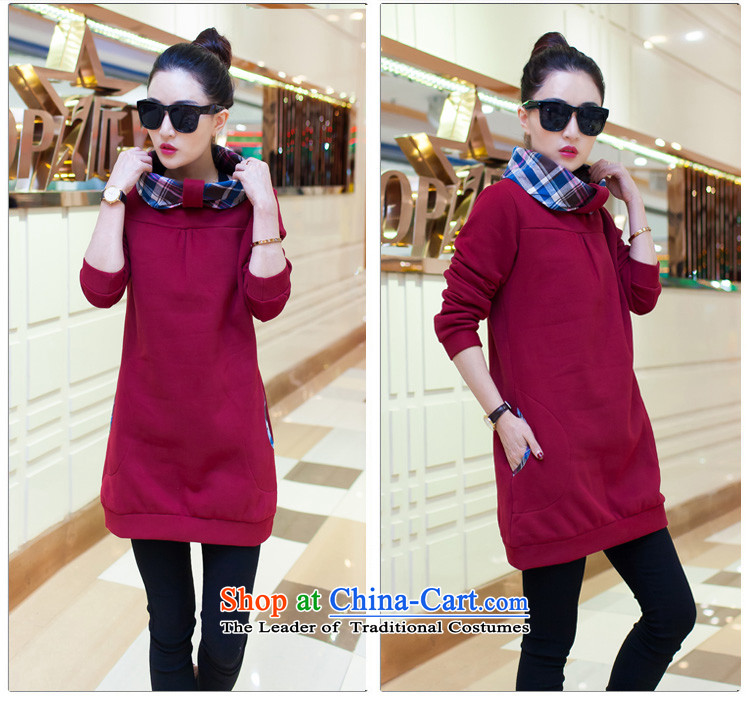 Memnarch Rikke long-sleeved dresses 2015 new larger women fall/winter collections to intensify the Korean Sleek and versatile thick mm dresses autumn XXXL wine red 135-150 matters . 112 25 catty picture, prices, brand platters! The elections are supplied in the national character of distribution, so action, buy now enjoy more preferential! As soon as possible.