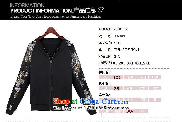 Five Rams City 2015 Women's large Korean autumn to replace increase new collar pearl sweater thick sister Fall/Winter Collections long-sleeved shirt cardigan jacket 163 Black XXXL picture, prices, brand platters! The elections are supplied in the national character of distribution, so action, buy now enjoy more preferential! As soon as possible.